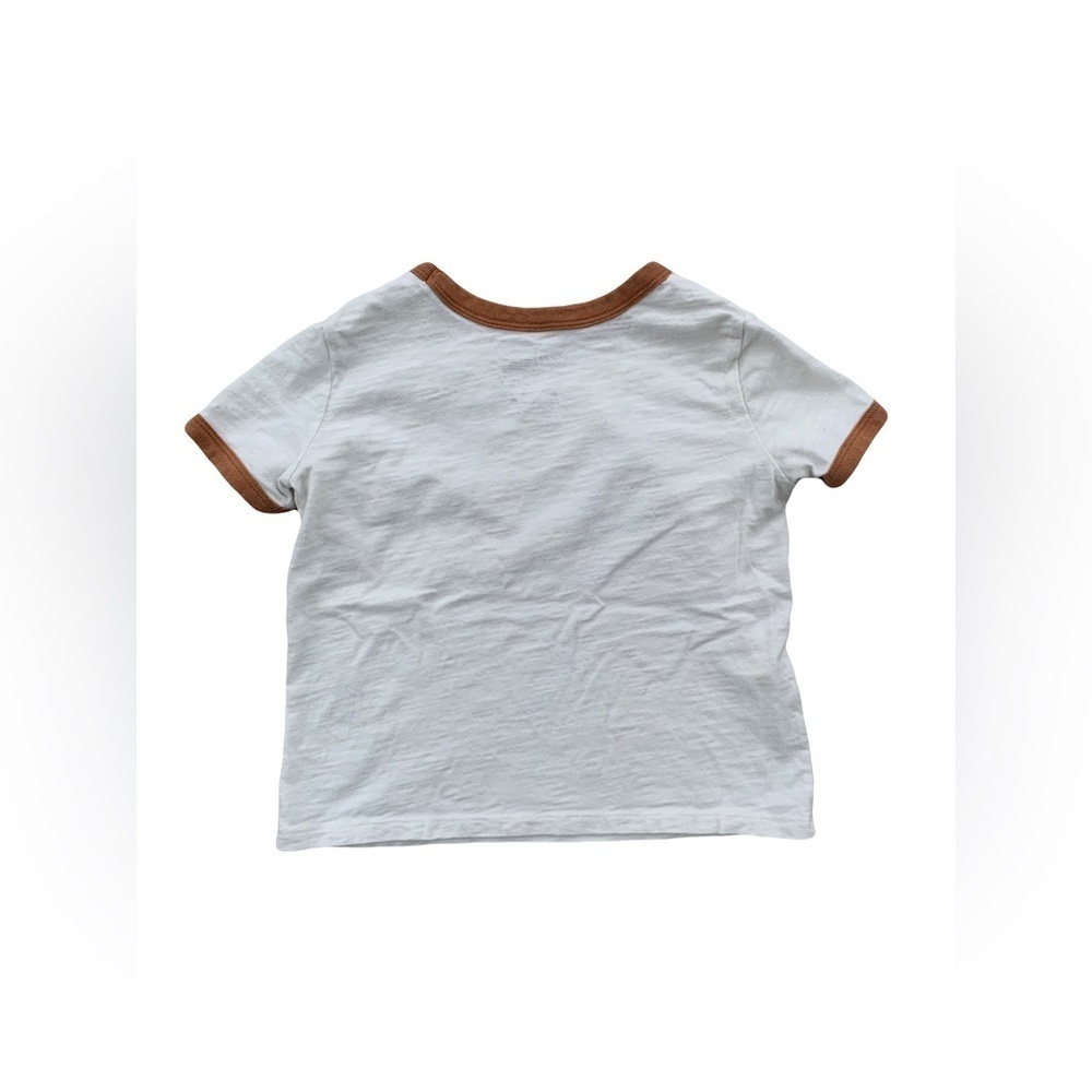 Little Co. Size 5T Smiley Stripe Ringer Tee - Picture 2 of 4